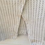 Free People NWT XS Juicy Cowl Neck Long Sleeve Waffle Knit cream Tunic top Photo 4