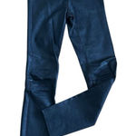 Veronica Beard  Kate Mid-rise 100% Leather Skinny Jeans  Pants Black Size 26 Photo 0