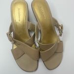 Liz Claiborne Trudy Beige Leather Sandals Size 9M Photo 1