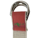 Women’s Canvas Ribbon‎ Belt D Ring Pink Flamingos Palm Trees 39in Photo 2