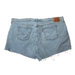 Levi's ‎ 501 Womens Denim Jean Shorts Size 22W Button Fly light wash Frayed Hem Photo 1