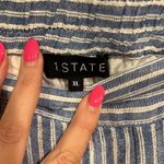 1. State State Blue and White Striped Wide Leg Pants Photo 2