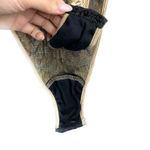 ABS Allen Schwartz Vintage  Floral Embroidered Mesh Bodysuit Small Made in USA Photo 5