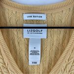 Liz Claiborne  Liz Golf Luxe Edition Merino Wool Knit Sweater Vest Butter‎ Yellow Photo 1