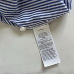 Madewell Button Front Gathered Mini Dress Striped Blue White Poplin Cotton Small Photo 7