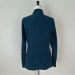 The North Face  Blue Green Quarter Zip Fleece Pull Over Sweater, Sz Small Photo 6