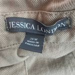 Jessica London Button Front Women's Cotton Long Sleeve Jacket Size 26 Breathable Photo 1