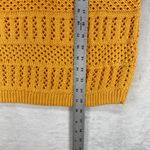 Talbots  Sweater Vest Knit Sleeveless Open Stitch Yellow‎ Cotton Blend L Photo 2