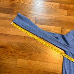 Vineyard Vines  Performance Women XS Heathered Blue Neon Yellow Hooded Sweatshirt Photo 4