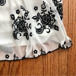 Trixxi  Embossed Floral Print Sash White Black Sheer Lined Dress Women’s Size 3X Photo 6