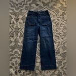 Bagatelle Collection Womens Jeans Soho Flared High Waist Wide Leg Dark Wash☁️ Blue Size 27 Photo 1