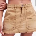 Free People  tan military mini skirt Photo 0