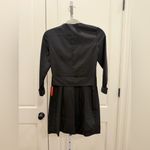 Mac Duggal  55692 Sheath Black Mini Dress Ruffles Plunging V Neck Size 2 NWT Photo 7