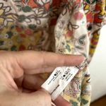 Natural Life  Shirt Dress Floral Retro Womens Size Large Orange Cream Photo 6