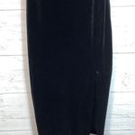 EXPRESS black velvet dress slit front size XS READ Photo 2