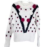 ZARA Ecru Wool Blend Floral Crocheted Sweater size Small NWOT Photo 3