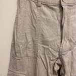 Hollister Womens Beige Ultra High Rise Cargo Pants S Linen Blend 28x29 Waist 28” Photo 2