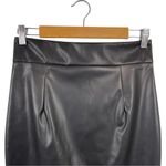 Aprll Black Faux Leather High Waist Midi Pencil Skirt Size Small Photo 4