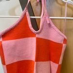 Princess Polly pink and orange halter crop top Photo 0