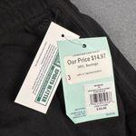 DSG Womens 3X Pure Black High Rise Fleece Shorts Pull On Dolphin Hem NWT Photo 1