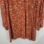 a.n.a  Orange Botanical Print Wrap Mini Dress Size XXL NWT Wrap Style Dress Photo 2