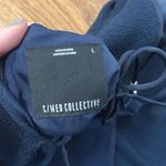 C/MEO COLLECTIVE  spaghetti strap silk detail jumpsuit size large navy Photo 8