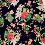 Rafaella Dress Blue Pink Yellow Floral Cold Shoulder Short Sleeve Dress Large Photo 9