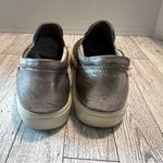Ecco  Women’s Soft 7 Woven Leather Slip On Sneakers Metallic Bronze Size 8M Photo 4