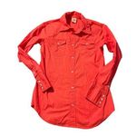 True Religion Pearl Snap Button Long Sleeve Shirt Salmon Coral Size Large Photo 0