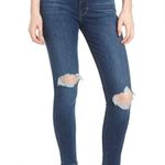 Levi's Levi’s 721 high rise skinny distressed medium wash stretchy jeans Photo 3
