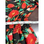 Floral Midi Dress Louna Colorful Garden Girl Fairy Romantic Modest Small Stretch Red Photo 9