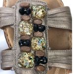 Clarks  Artisan‎ Embellished Sandals Strappy Gold Leather Size 8M Photo 6