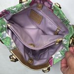 Coach Bag F16177 Ashley Floral Canvas Gold Accented Shoulder Bag Satchel Photo 4