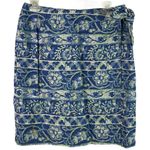 Charter Club  Linen Wrap Blue Skirt Size 10 Photo 0