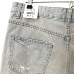ZARA Boyfriend Bermuda Denim Distressed Light Wash Shorts NWT SZ 8 Photo 3