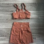 FP Movement Never Better Shorts/Sports Bra Set Brown Size XS Photo 1