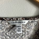 Croft & Barrow Brown Medallion Print Stretch Cotton Sleeveless Dress M-L Photo 4