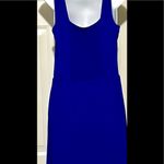 J. Jason Wu Regular Flowy Knit Royal Blue MIDI with Shirred Hem Detail Photo 2