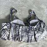 Torrid  Blue and White Tie-Dye Strappy Bikini Top Photo 3