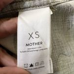 Mother Shirt Womens XS Green Linen Lyocell Camouflage Loose Veteran Button Up Photo 3