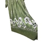 Anthony Richards Womens 3X Green Floral Muumuu Dress V Neck Tropical Photo 2