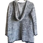 Forever 21 Gray Knit Open Cardigan with Pockets and Hood. Size Small. Photo 2