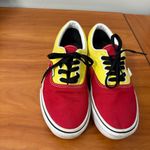 Vans Authentic Era Rally Skate Shoe Red Yellow Blue Black Rasta Skate Sneaker W8 Photo 2
