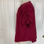 Free People  ruched sleeve top, womens oversize xs short sleeve peasant blouse Photo 1