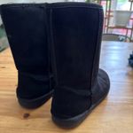 BEARPAW Black Fuzzy Boots  Photo 1
