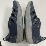 Skechers  Women’s 6.5 Blue Outdoor Slip On Bungee Lace Knit Sneaker Sandals Photo 5