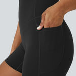 Halara  black ultrasculpt biker shorts Photo 1