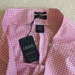 IZOD NWT Vintage Pink Gingham Stretch Capris - Sz 6 Photo 7