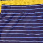 Akini Size M Navy Striped Skirt Photo 6