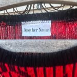 Vintage 90s Another Name Red and Black Star Knit Sweater Size XL Photo 3